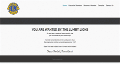 Desktop Screenshot of lumbylions.ca